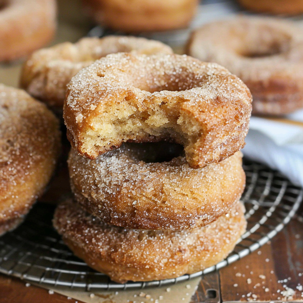 Recipe preparation for Caramel Apple Cider Donuts