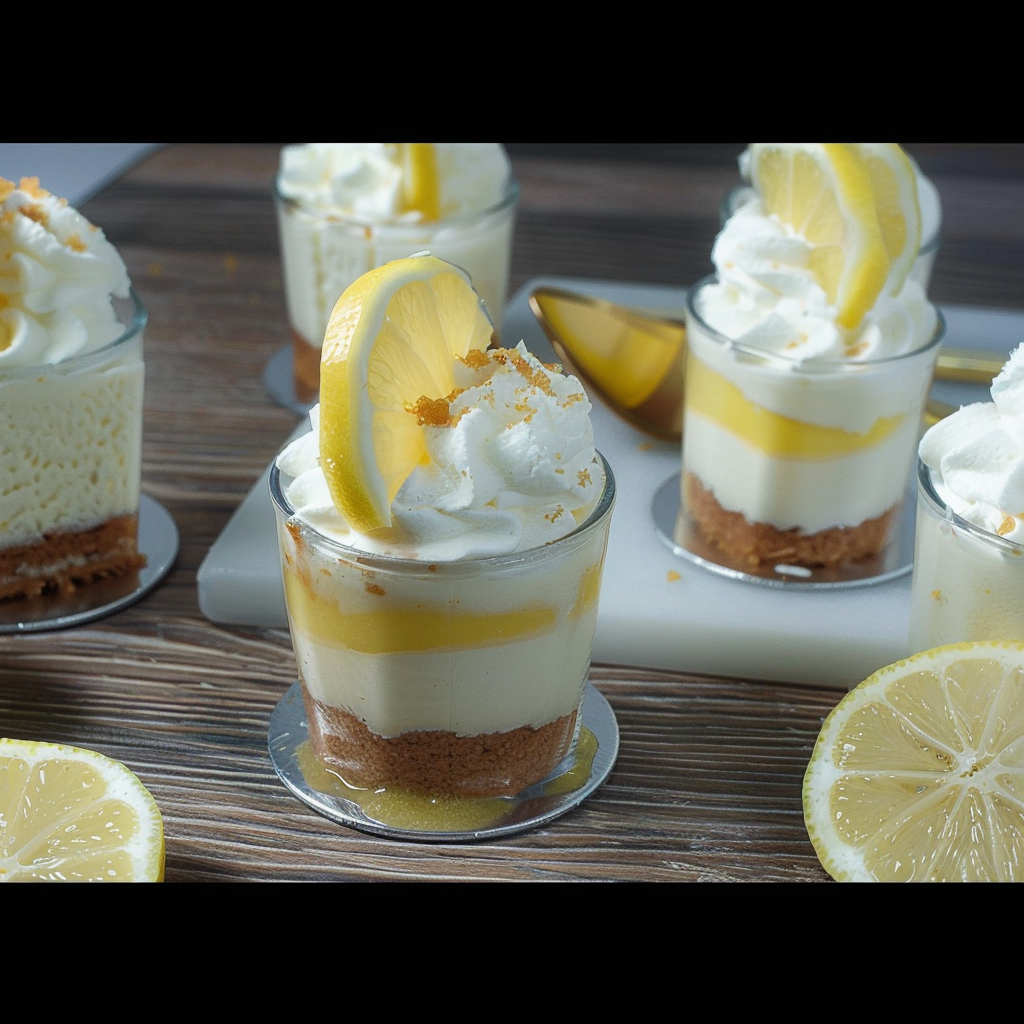 Recipe preparation for Champagne Citrus Shortcake Cups