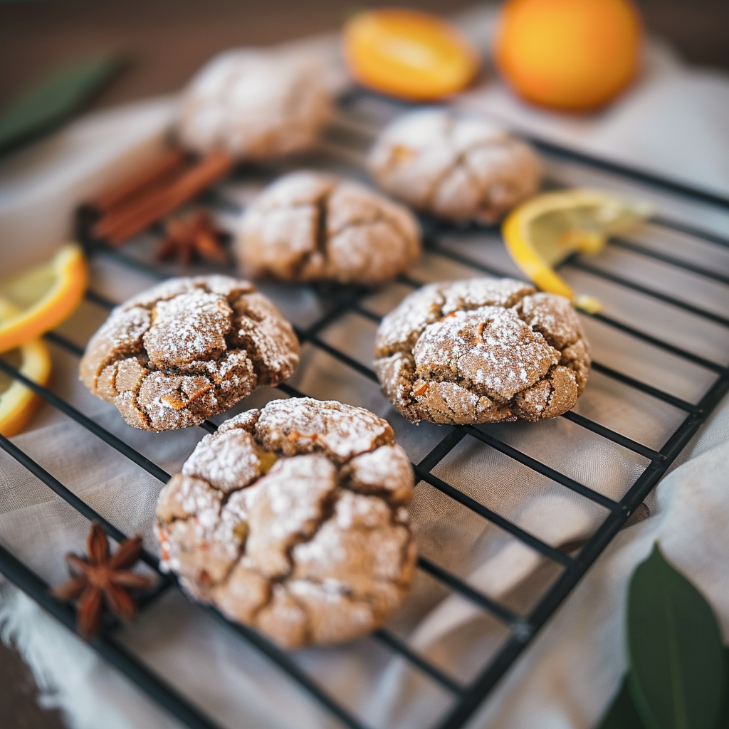 Recipe preparation for Chocolate Orange Crinkle Cookie Squares