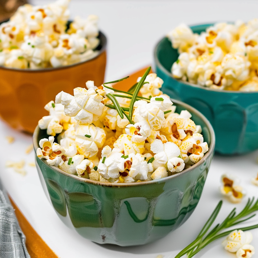 Recipe preparation for Rosemary-Orange Duck Fat Popcorn