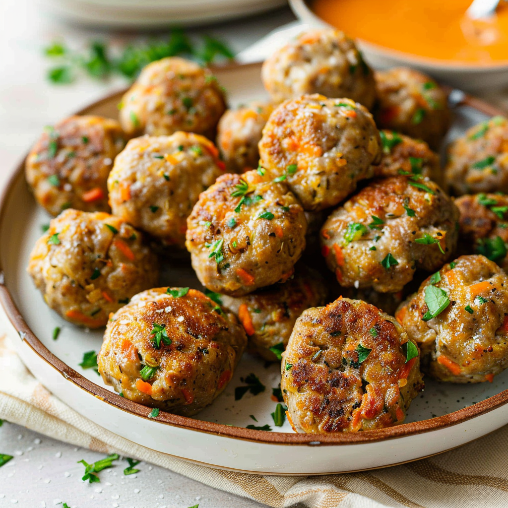 Recipe preparation for Holiday Sausage & Sourdough Stuffing Bites