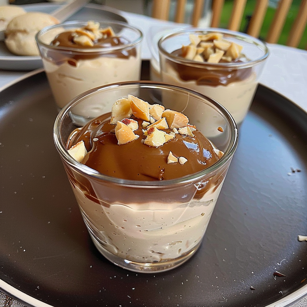 Recipe preparation for Cottage Cheese Peanut Butter Dessert Cups