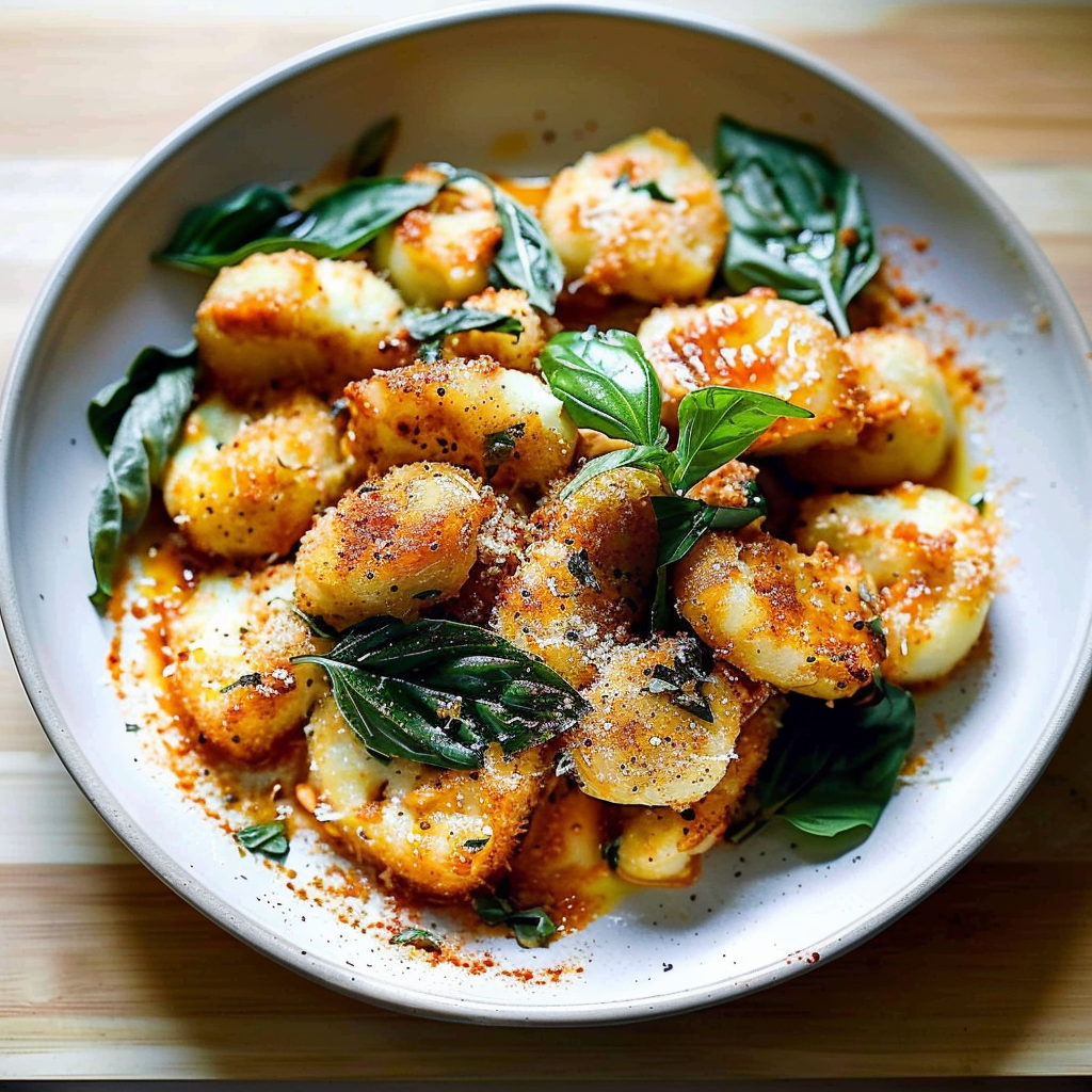 Recipe preparation for Burnt Honey & Black Pepper Ricotta Gnocchi
