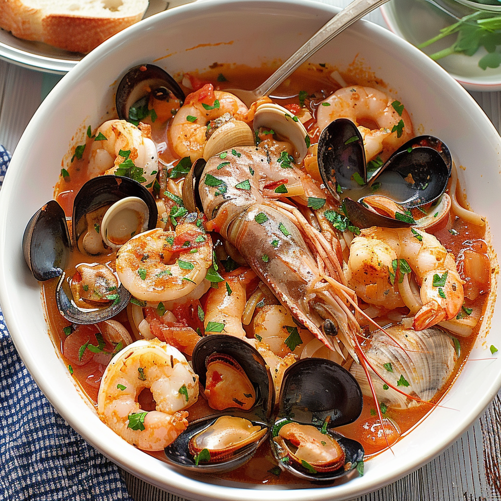 Recipe preparation for Cioppino