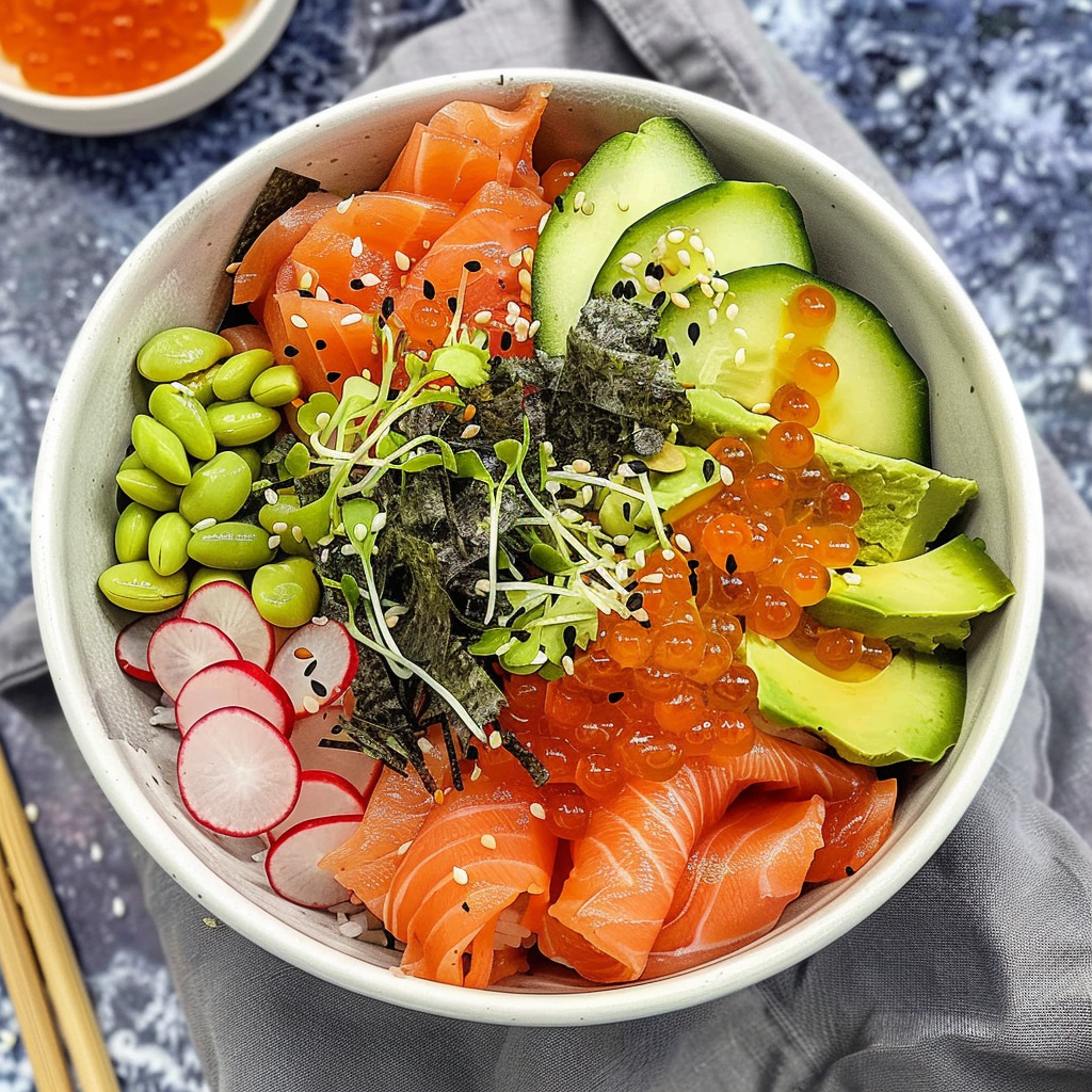 Recipe preparation for Sushi Bowl