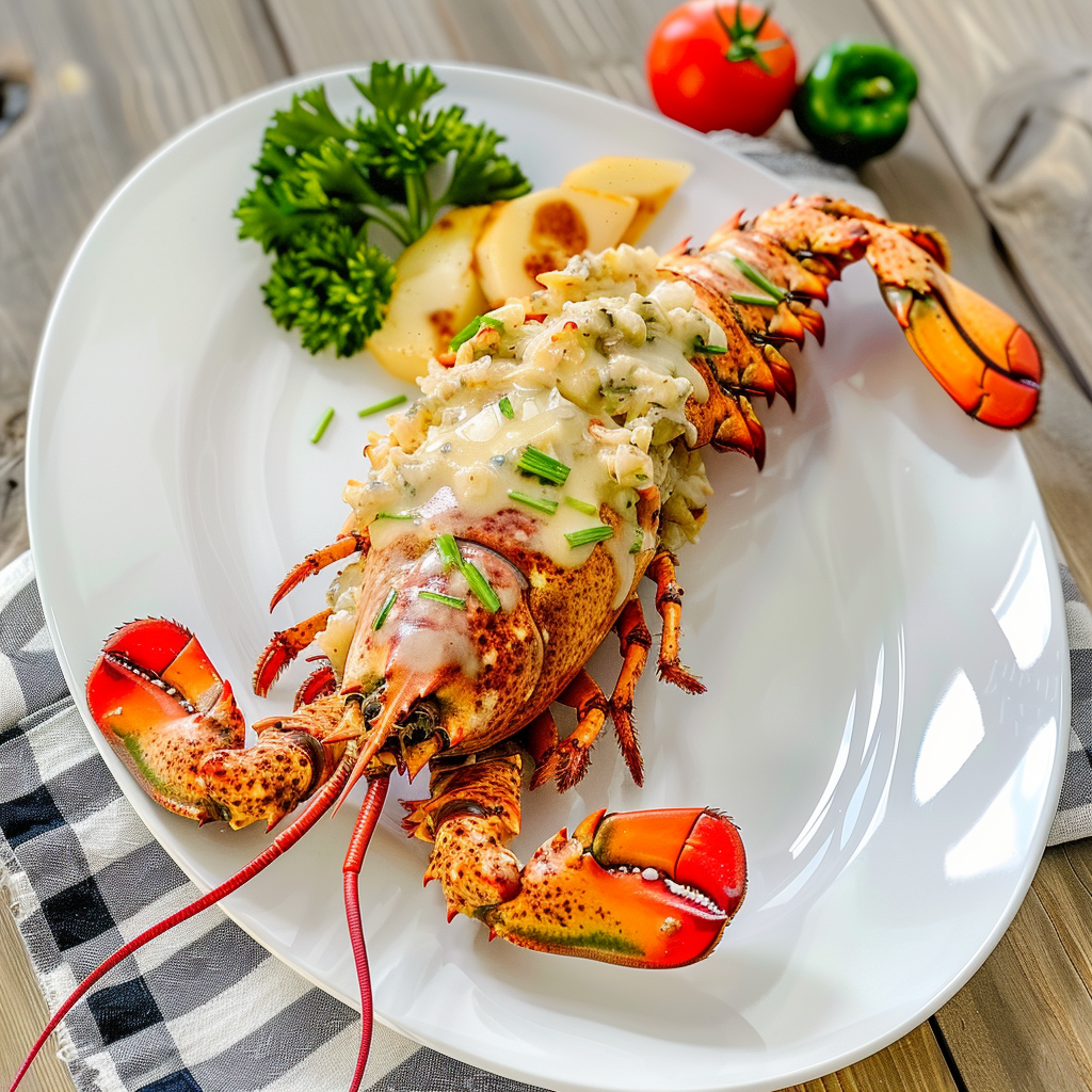 Recipe preparation for Lobster Thermidor
