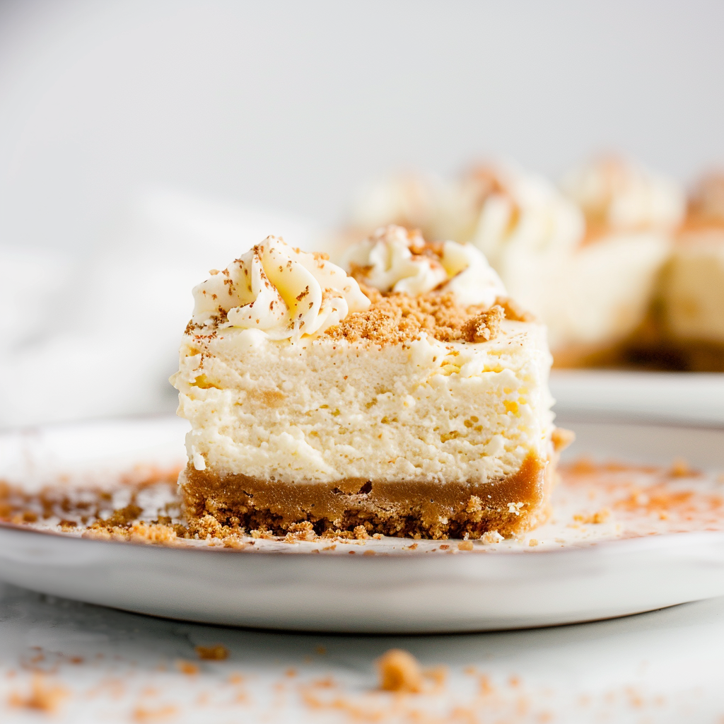Recipe preparation for Eggnog Cheesecake Bars