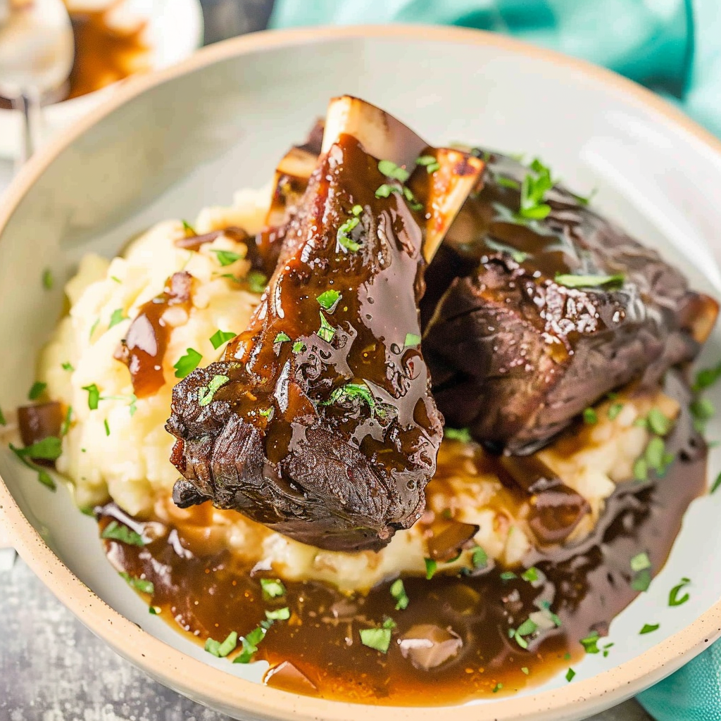 Recipe preparation for Braised Beef Short Ribs