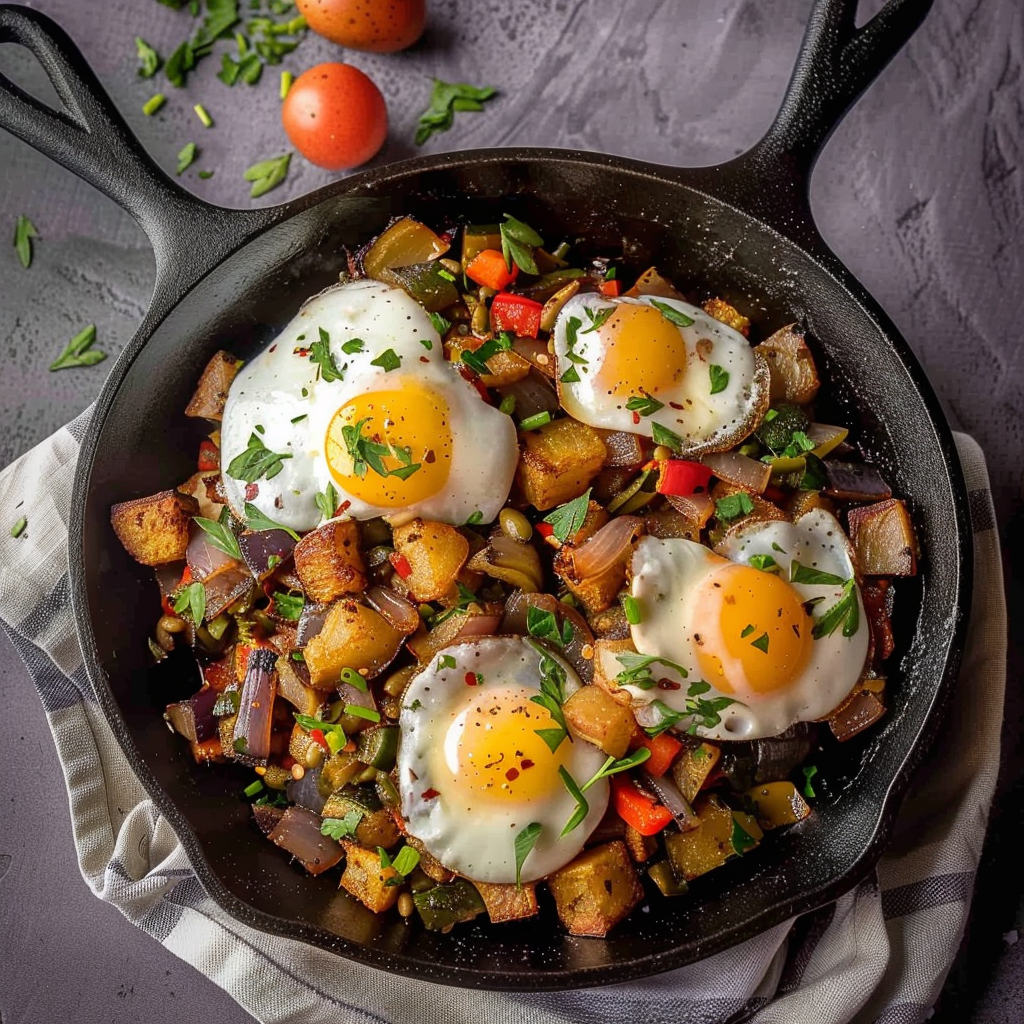 Recipe preparation for Christmas Breakfast Hash