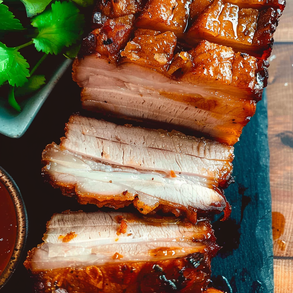Recipe preparation for Crispy Pork Belly