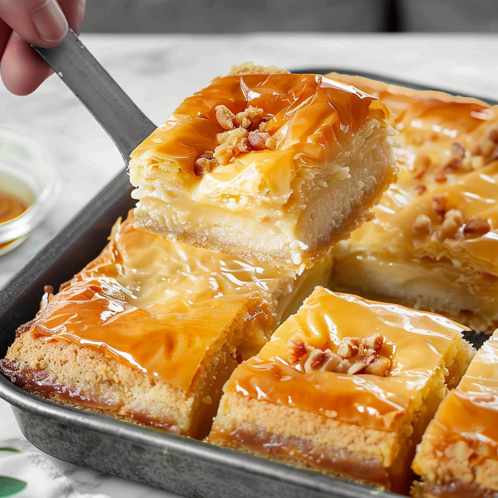 Recipe preparation for Galaktoboureko