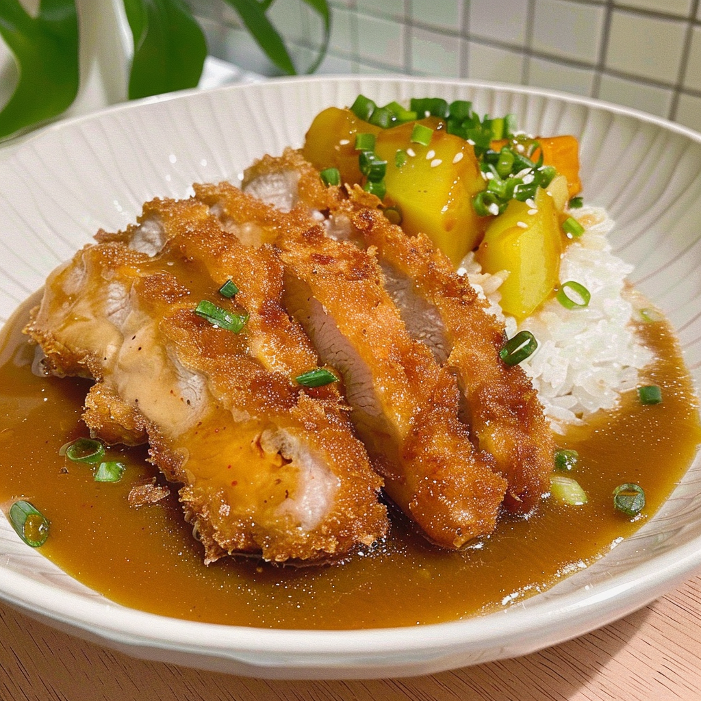Recipe preparation for Japanese Katsu Curry