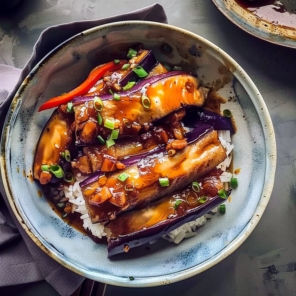 Recipe preparation for Fish-Fragrant Eggplant