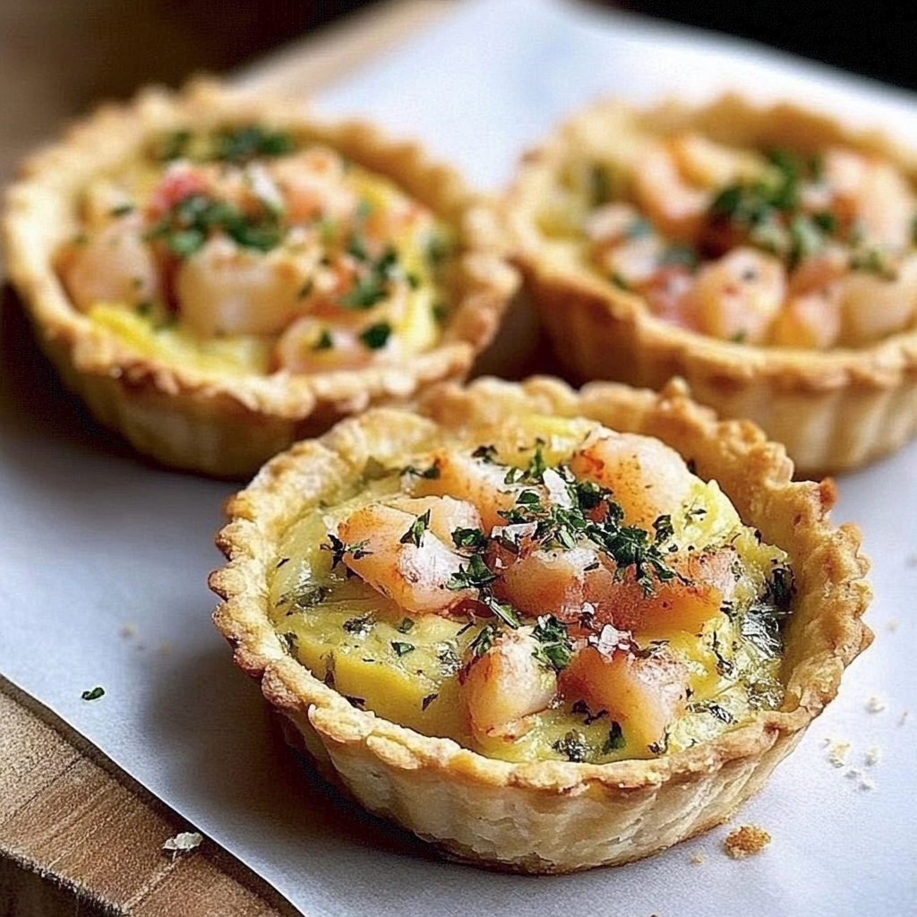 Recipe preparation for Avocado & Crab Tartlets