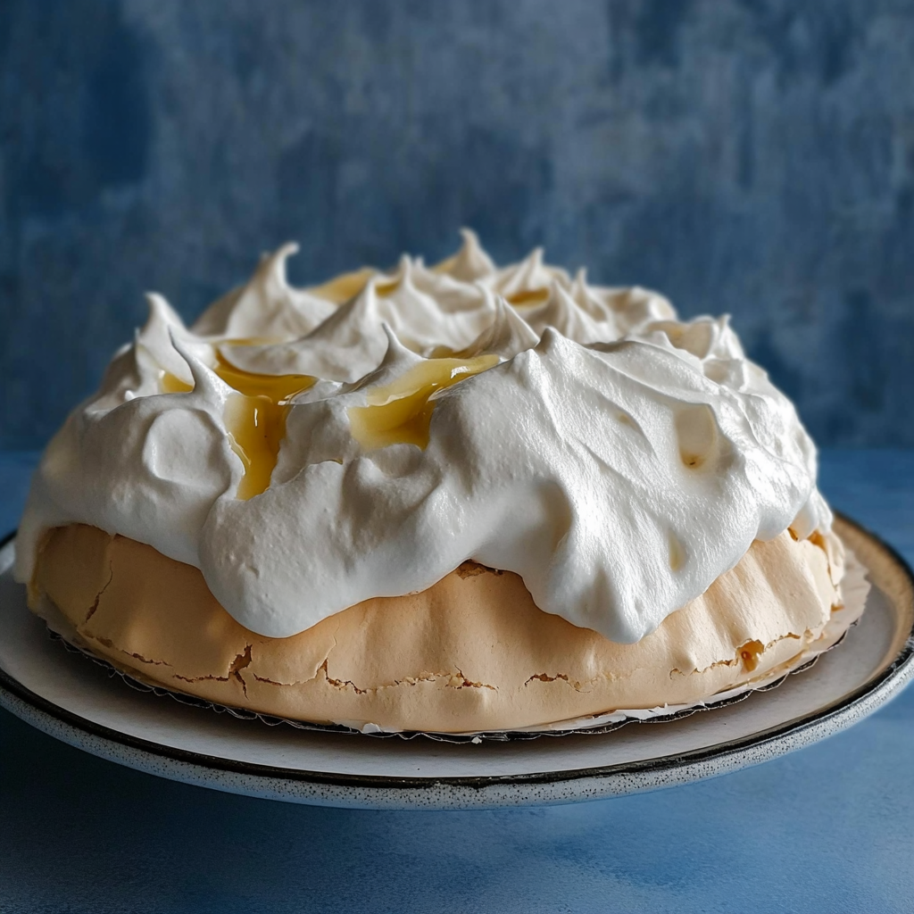 Recipe preparation for Classic Pavlova with Chantilly Cream
