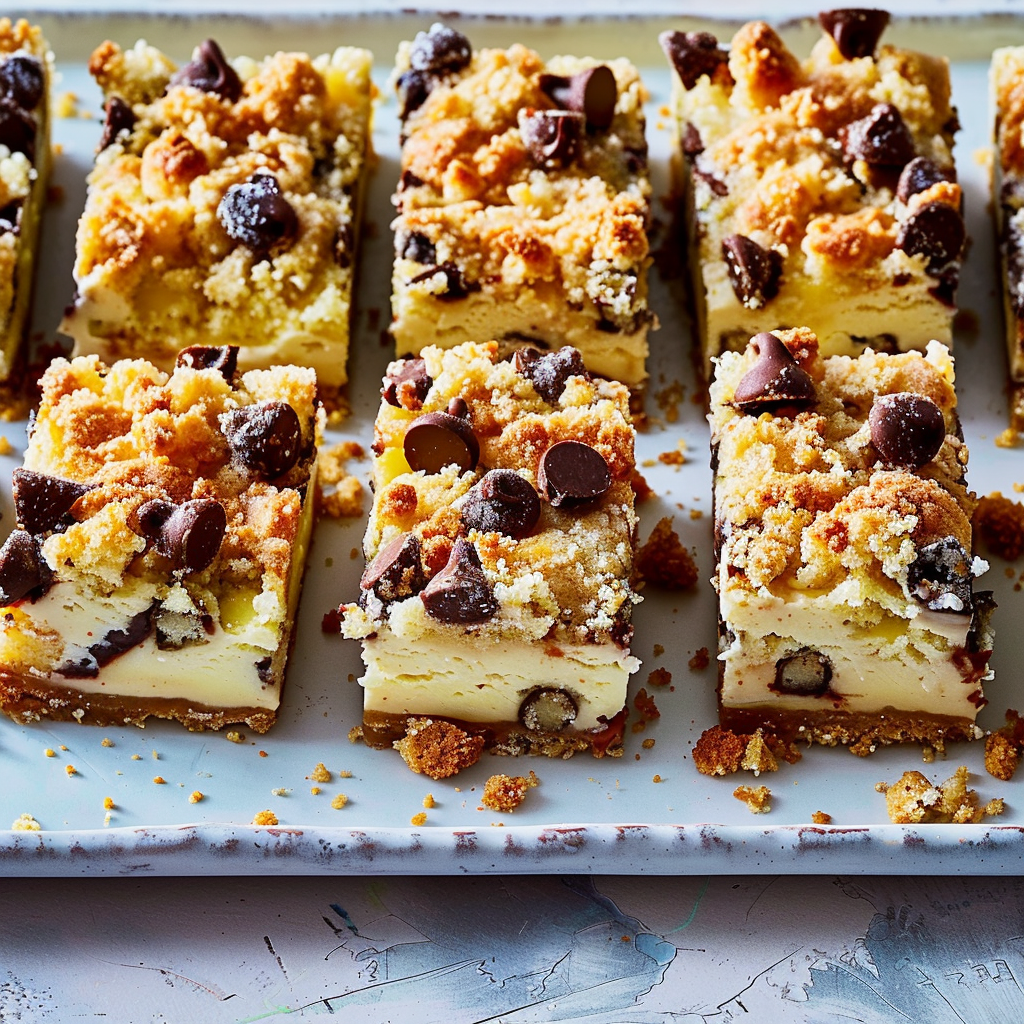 Recipe preparation for Midnight Countdown Cheesecake Bars