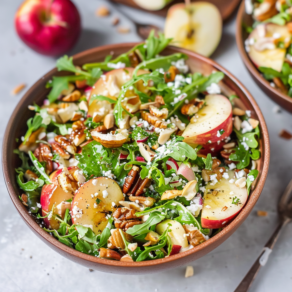 Recipe preparation for Winter Harvest Apple & Walnut Salad