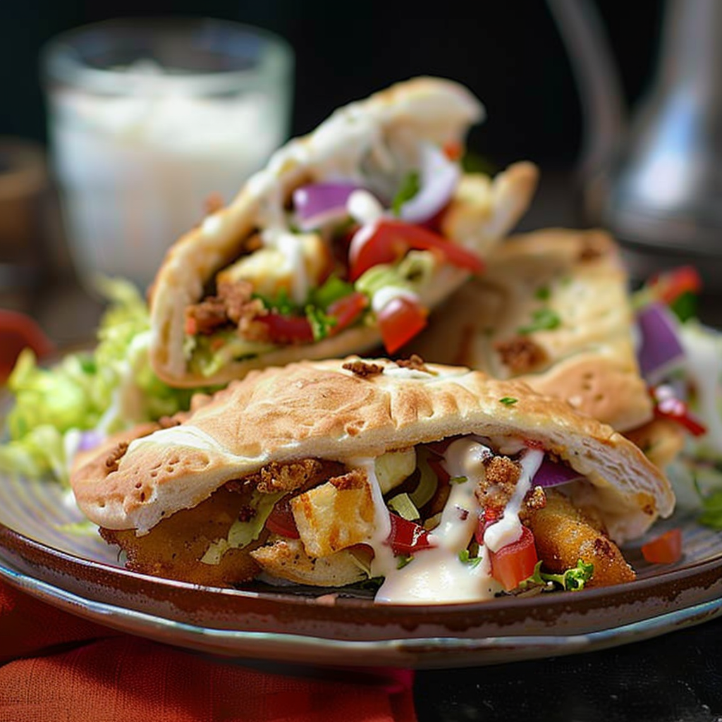 Recipe preparation for Chicken Ranch Veggie Pockets