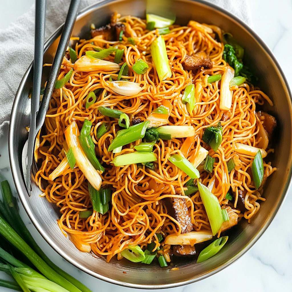 Recipe preparation for Easy Chow Mein