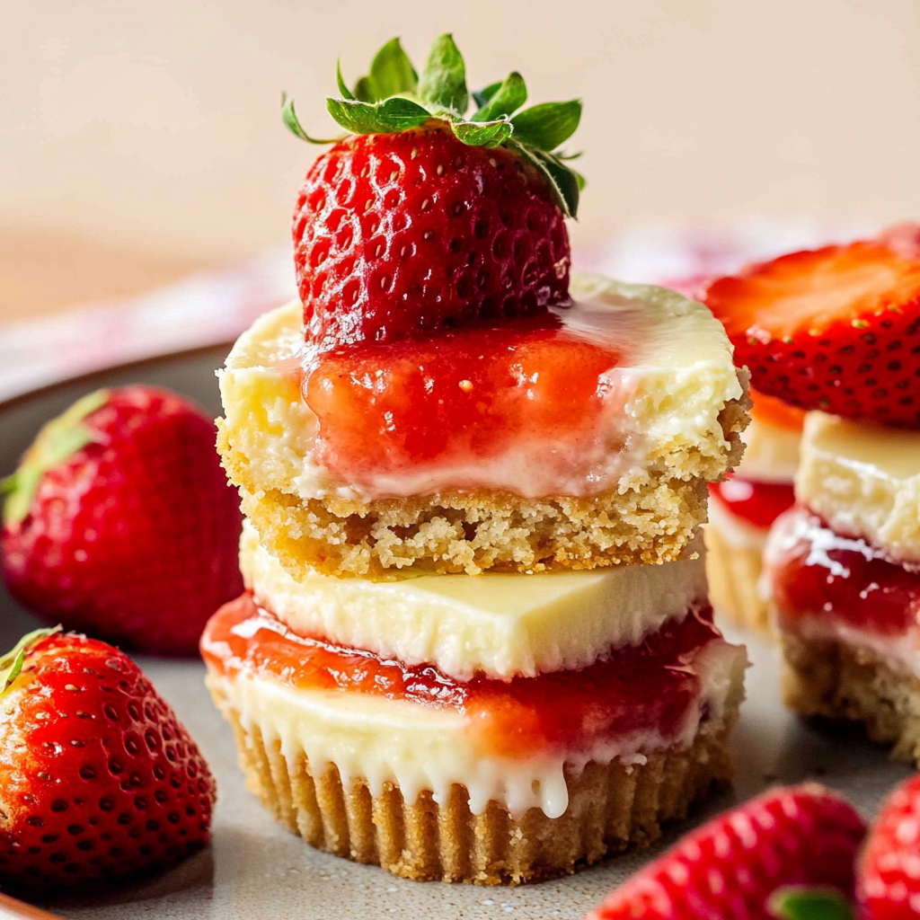 Recipe preparation for Strawberry Cheesecake Cups