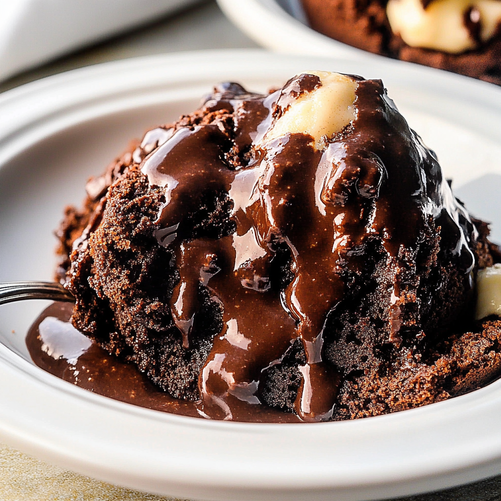 Recipe preparation for Chocolate Cobbler