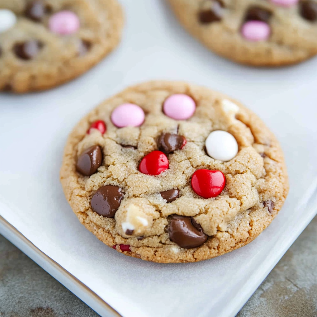 Recipe preparation for M&M Valentine Cookie