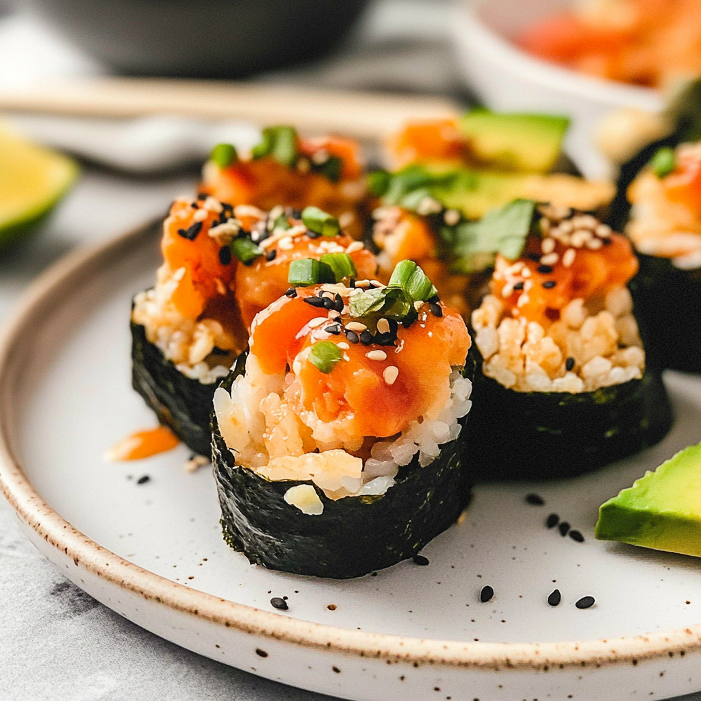Recipe preparation for Sushi Cups