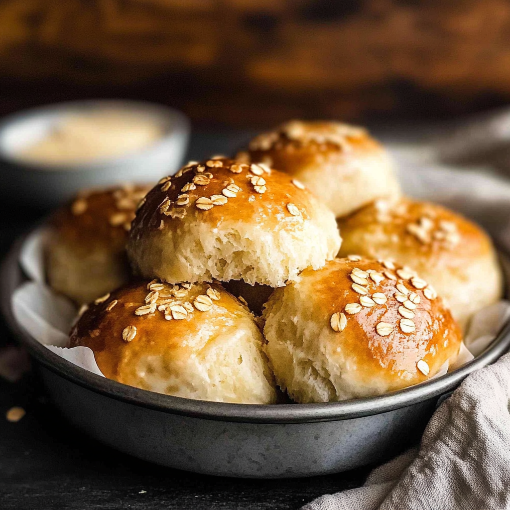 Recipe preparation for Oatmeal Rolls