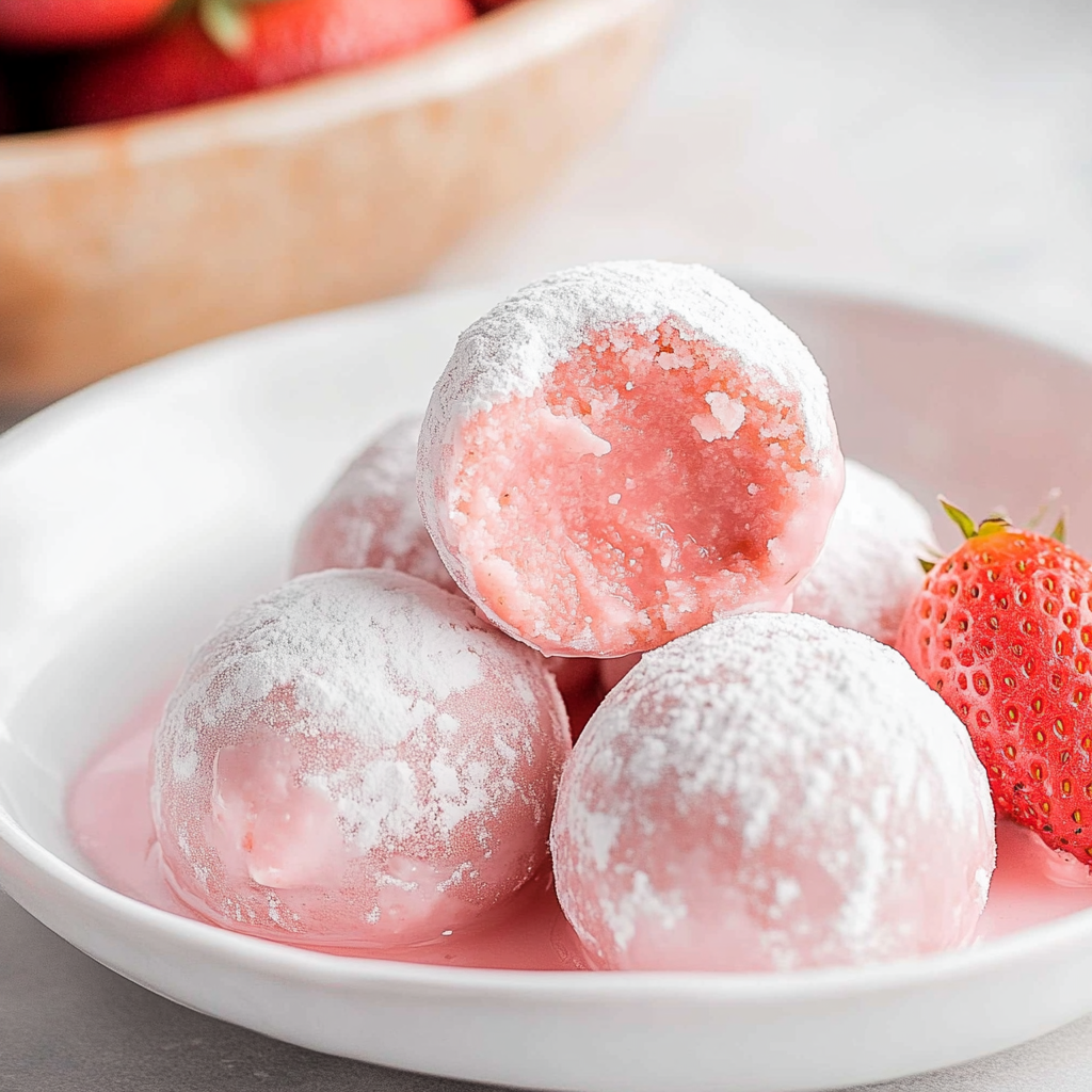 Recipe preparation for Strawberry Truffles