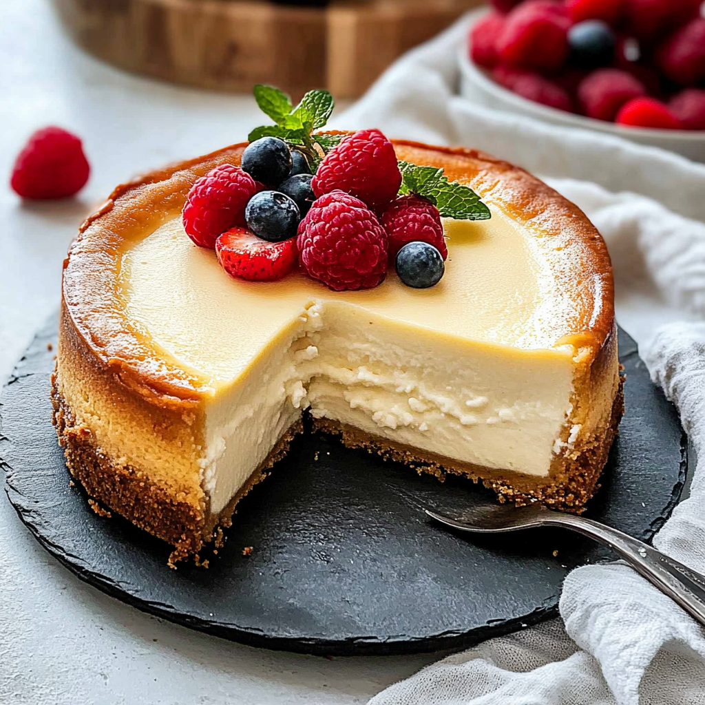 Recipe preparation for Italian Ricotta Cheesecake