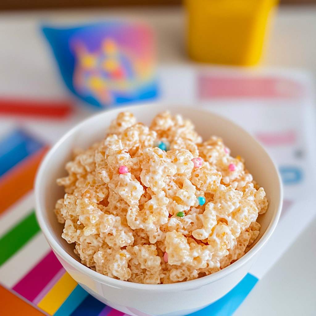 Recipe preparation for Microwave Rice Krispie Treat