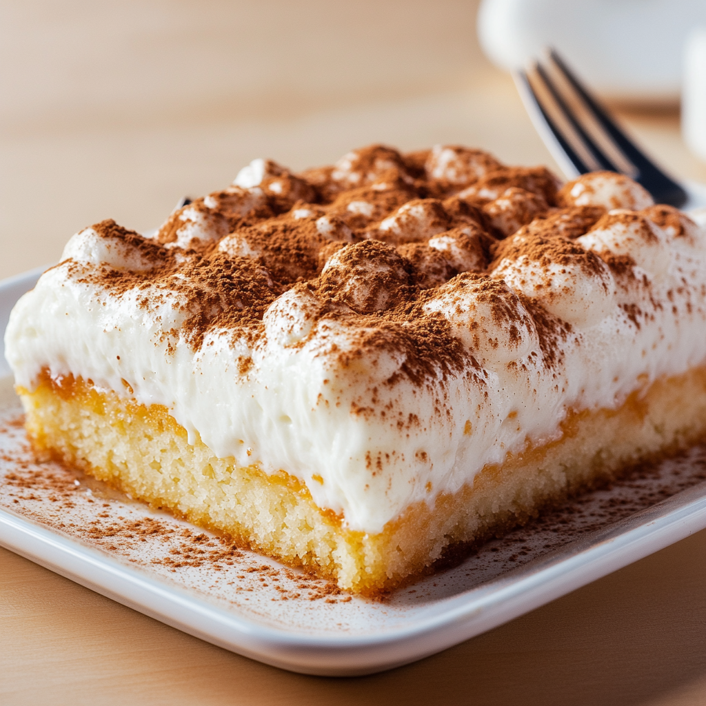 Recipe preparation for Warm Cinnamon Honey Milk Cake