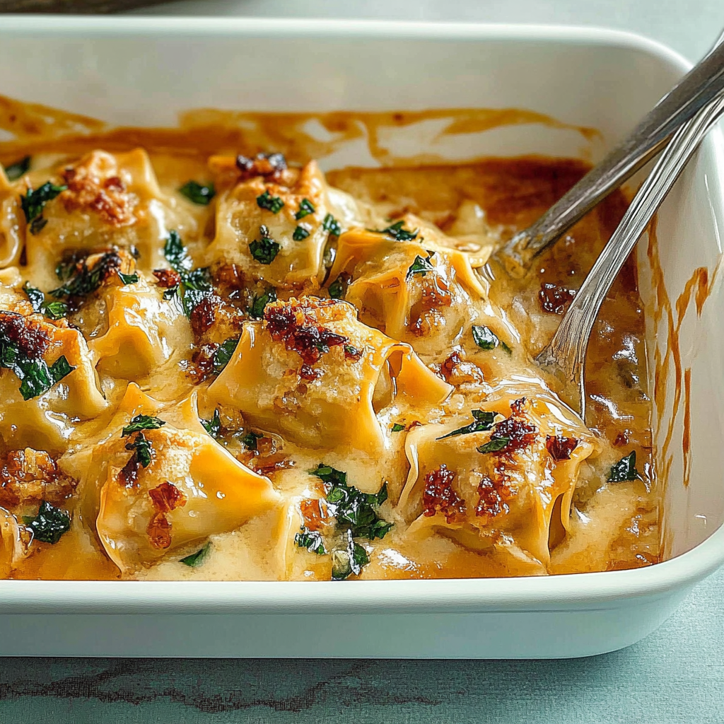 Recipe preparation for Trader Joe's Dumpling Bake