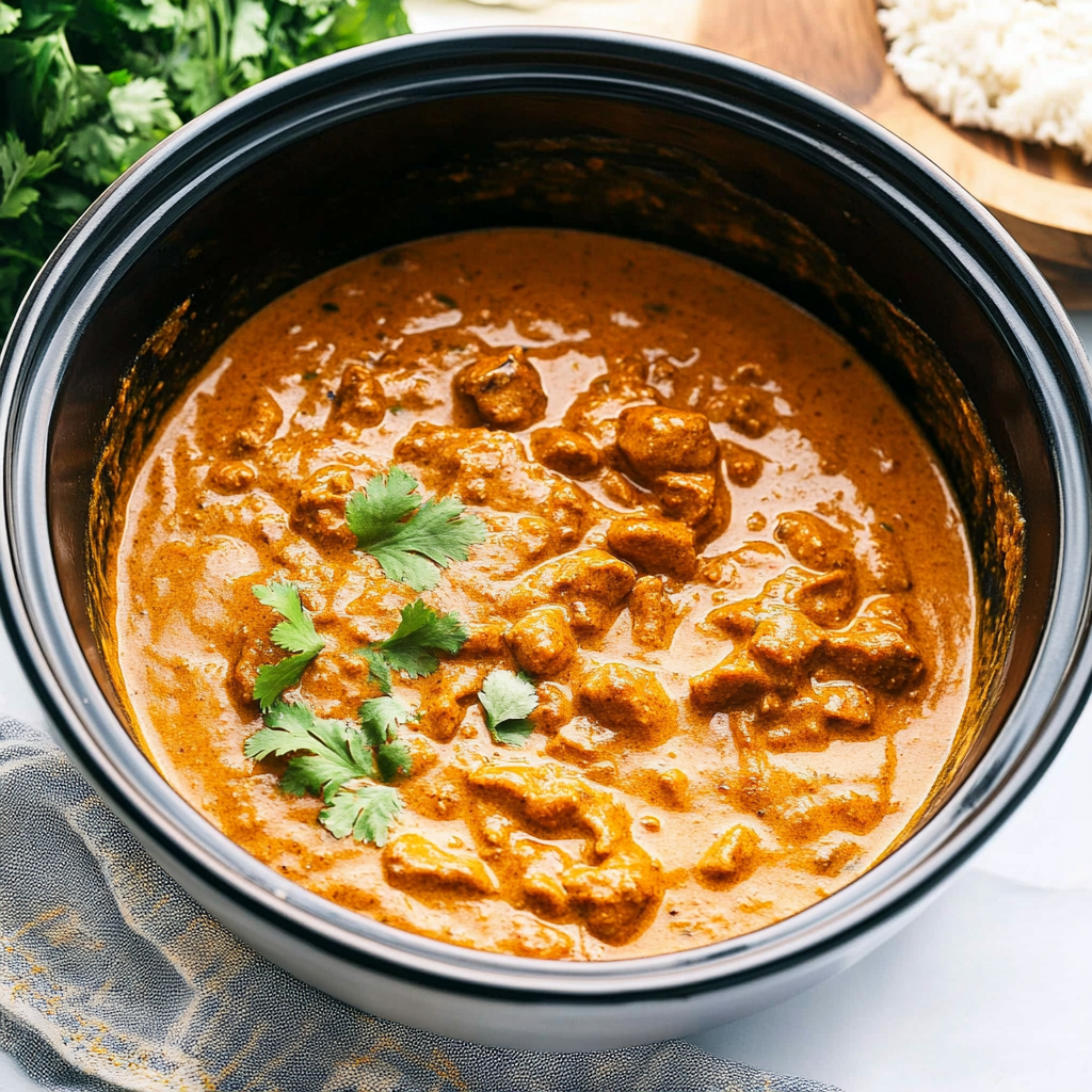 Recipe preparation for Crockpot Butter Chicken