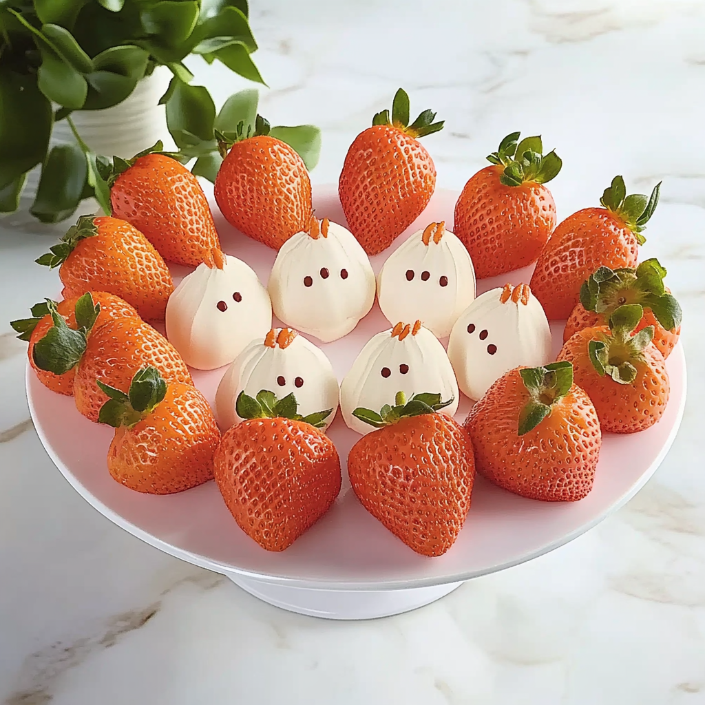 Recipe preparation for Easter Strawberries