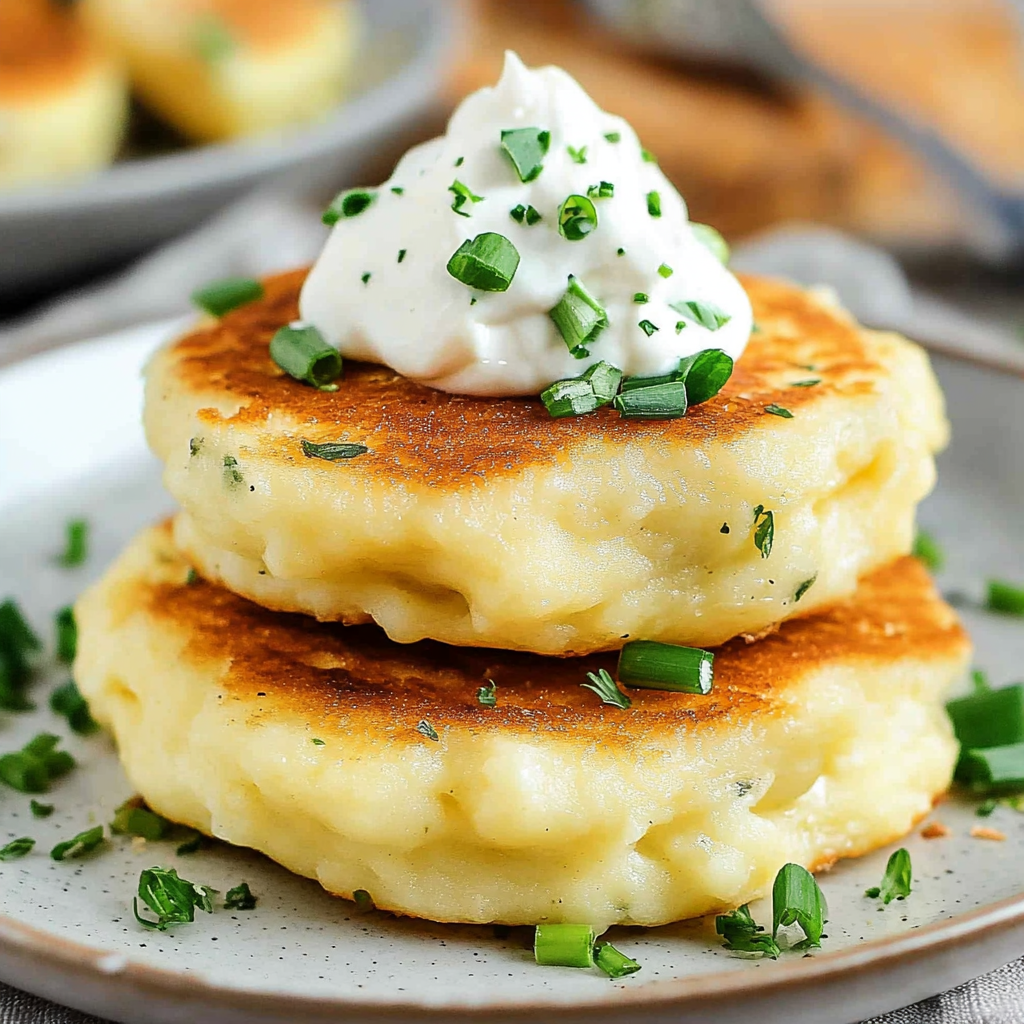Recipe preparation for Mashed Potato Cakes