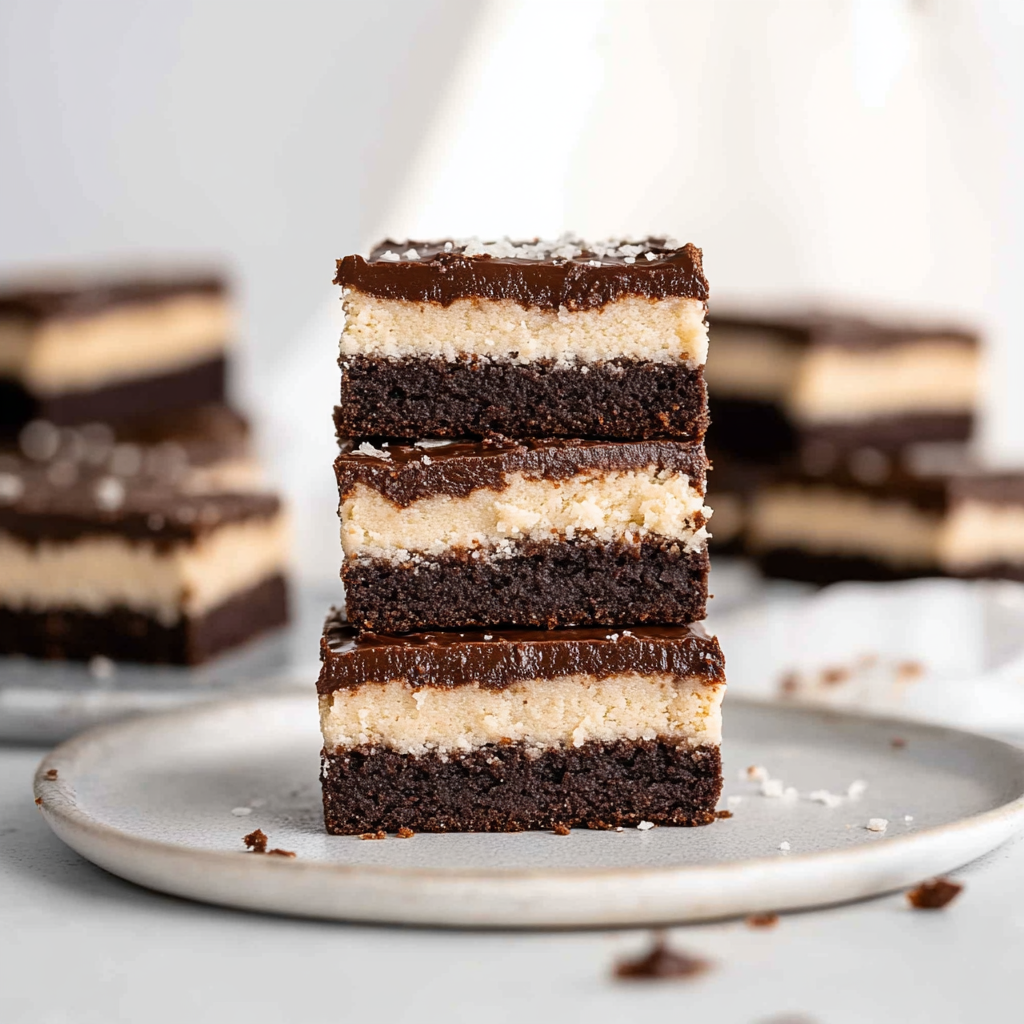 Recipe preparation for No-Bake Coconut Brownies