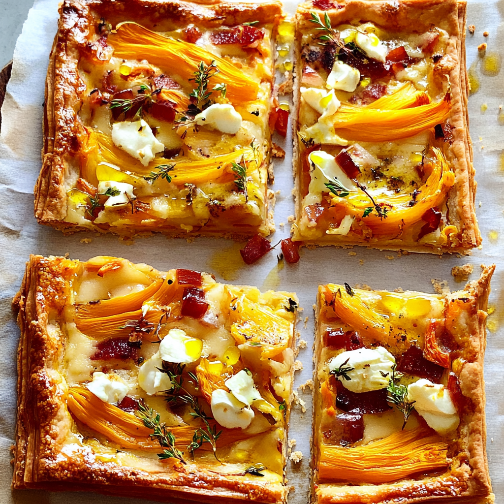Recipe preparation for Savory Carrot Ribbon Tart