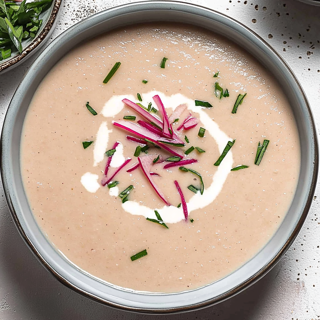 Recipe preparation for Red Radish Soup