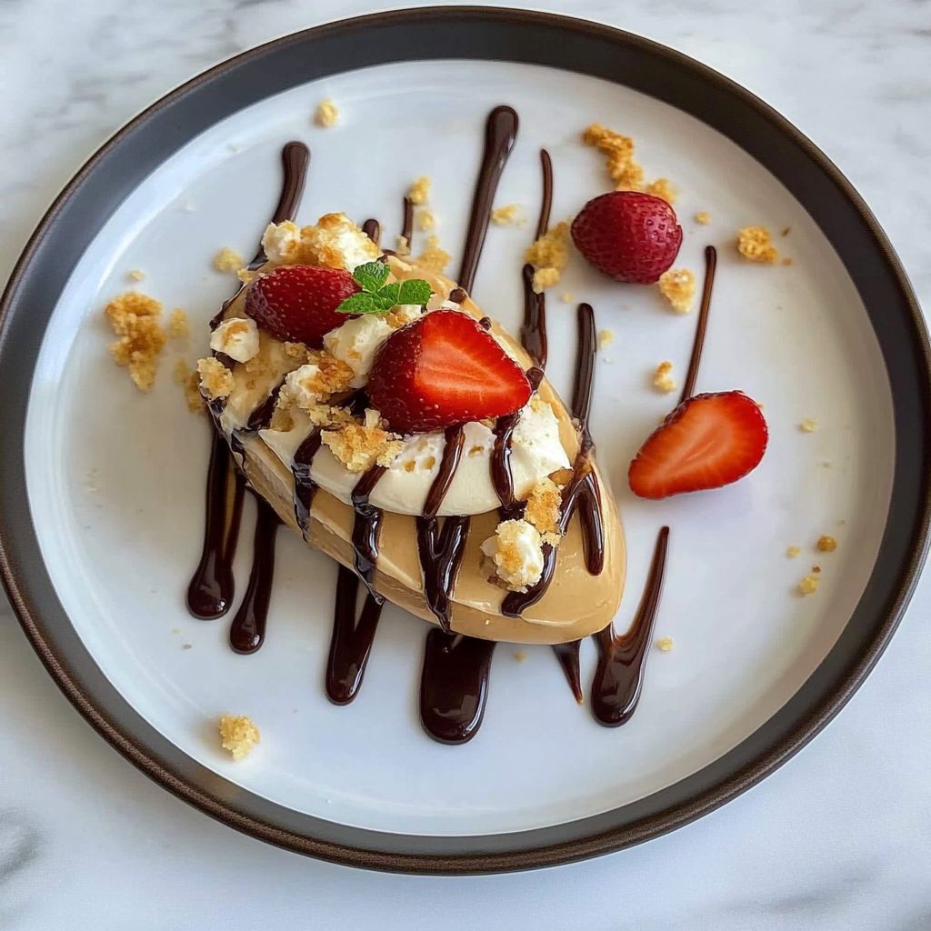 Recipe preparation for Salted Caramilk Whip Easter Eggs